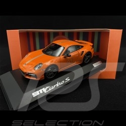 Porsche 911 Turbo S Type 992 2021 20th Anniversary China Gulf Orange 1/43 Minichamps WAP0209060N002