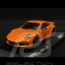 Porsche 911 Turbo S Type 992 2021 20th Anniversary China Gulf Orange 1/43 Minichamps WAP0209060N002