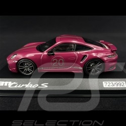 Exemplär Nr. 1 / 992 Porsche 911 Turbo S Type 992 2021 20th Anniversary China Rubystern rot 1/43 Minichamps WAP0209080N004