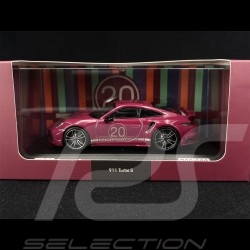 Exemplär Nr. 1 / 992 Porsche 911 Turbo S Type 992 2021 20th Anniversary China Rubystern rot 1/43 Minichamps WAP0209080N004