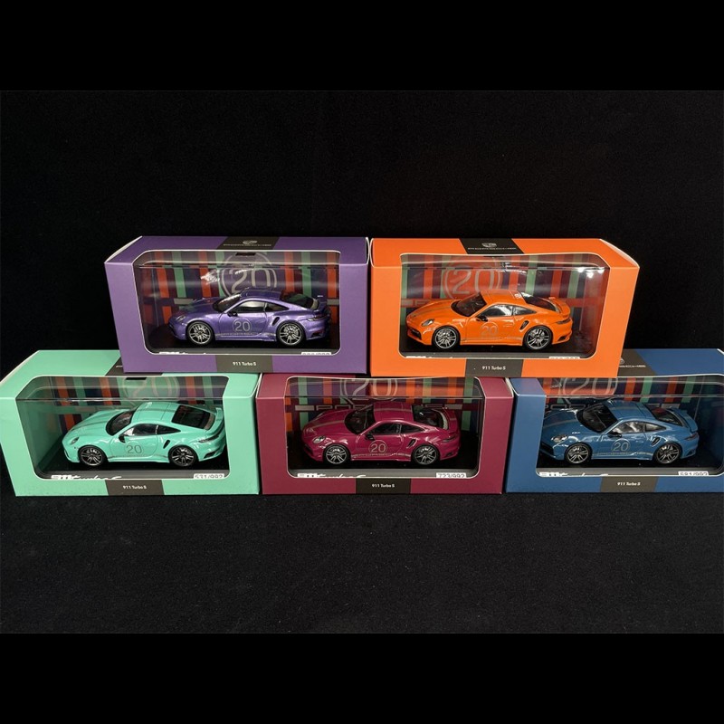 MINICHAMPS Schuco 1/43 PORSCHE911 5台セット Set of 5 Porsche 911 Turbo S Type 992 2021 20th Anniversary China