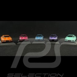 Set von 5 Porsche 911 Turbo S Type 992 2021 20th Anniversary China 1/43 Minichamps