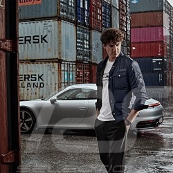 Veste matelassée Porsche Collection  Bleu foncé WAP721NPOR