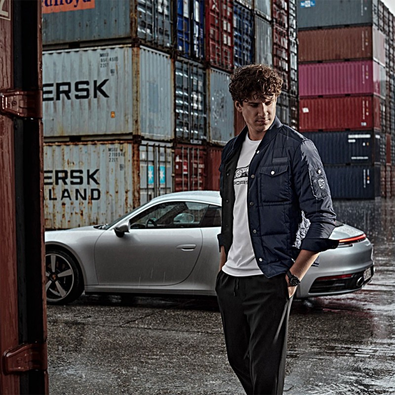 Porsche Quilted Jacket Porsche Collection Dark Blue WAP721NPOR