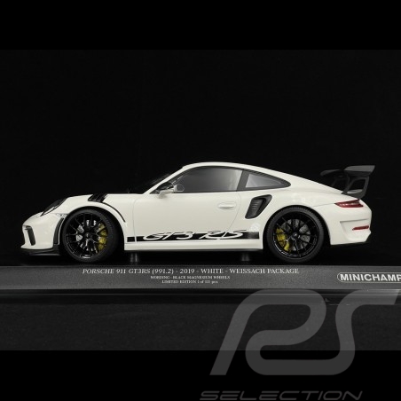 Porsche 911 Type 991 GT3 RS 2019 Blanc Weissach Package 1/18 Minichamps 153068225