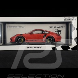 Porsche 911 Type 991.2 GT3 RS 2019 Lava Orange Weissach Package 1/18 Minichamps 153068226