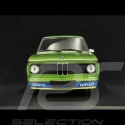 BMW Turbo 2002 Année de Construction 1972 Green Metallic 1/18 Minichamps 155026206