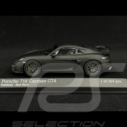 Porsche 718 Cayman GT4 Clubsport 2020 Noir Mat 1/43 Minichamps 410196101