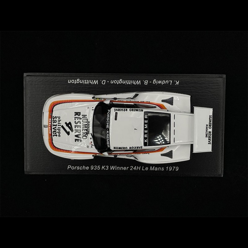 Miniature Spark Porsche 935 K3 Kremer N°41 – Vainqueur Des 24h Du Mans 1979, échelle 1/43