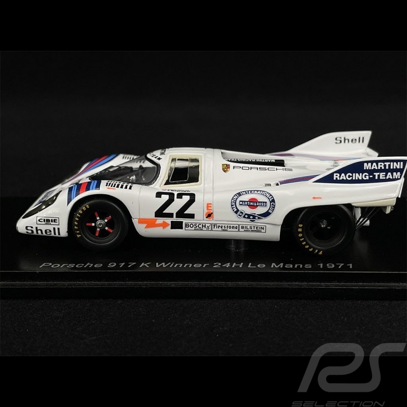 Porsche 917 K Vainqueur Le Mans 1971 n° 22 Martini 1/43 Spark 43LM71