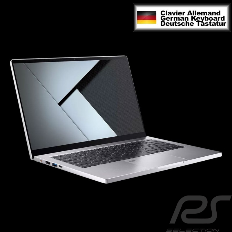 Ordinateur portable Porsche Design RS i7 Ultrafin Argent / Carbone avec clavier Allemand