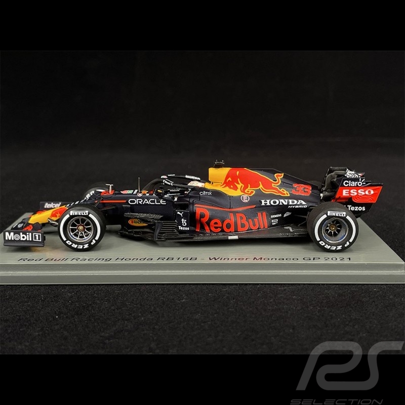 Honda RB16B Red Bull Racing Winner Monaco GP 2021 N° 33 - Max Verstappen 1/43 Spark S7676