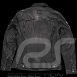 Leather jacket Steve McQueen 24H Du Mans Lewis Black - Men