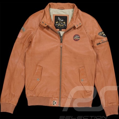 Leather jacket Steve McQueen 24H Du Mans Harry Havane - Men