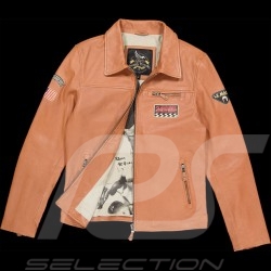 Leather jacket Steve McQueen 24H Du Mans Lewis Havane - Men