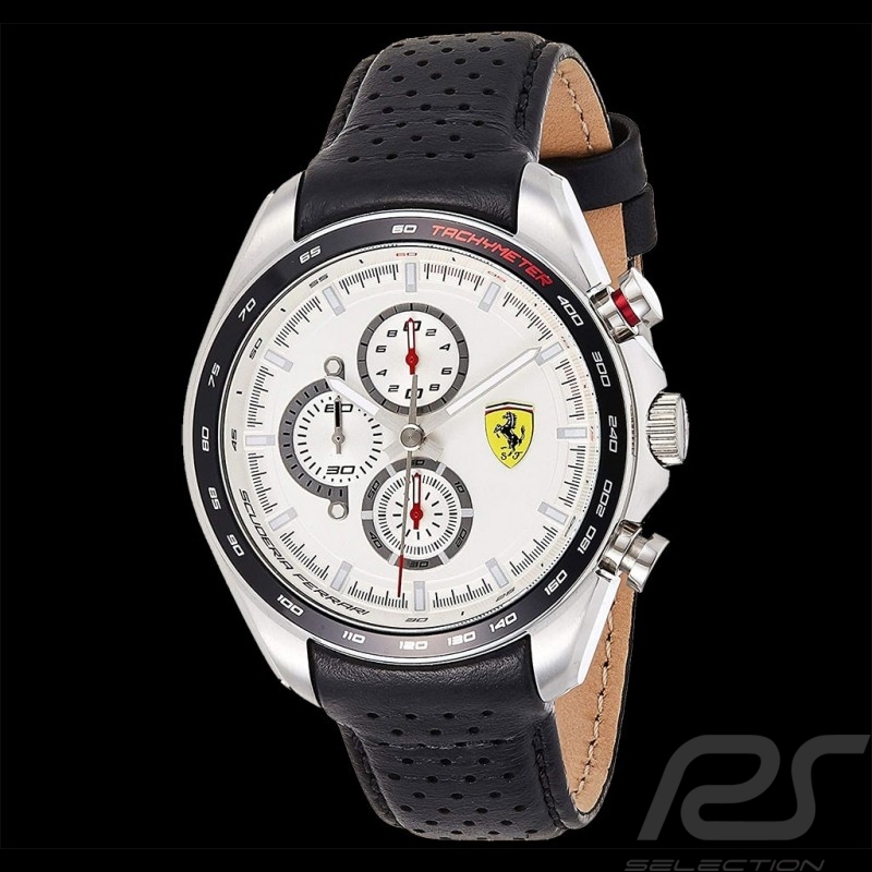 Montre Chrono Ferrari Speedracer Blanc / Noir FE0830651
