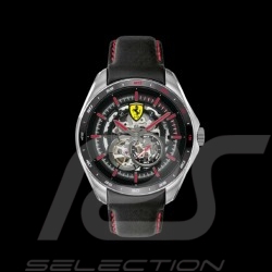 Ferrari Automatical Uhr Speedracer schwarzes Leder FE0830687