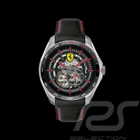 Ferrari Automatical Watch Speedracer Black Leather FE0830687