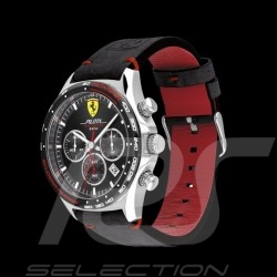 Ferrari Pilota Evo Chrono Watch Black Leather FE0830710