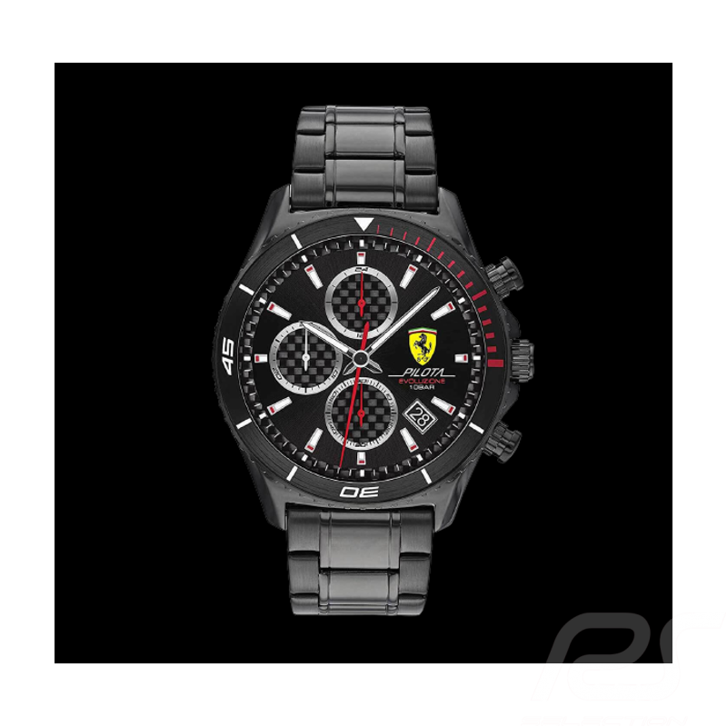 Ferrari Chrono Uhr Pilota Evo Schwarz FE0830771