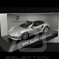 Porsche 911 type 991 Turbo Cabriolet 2014 grey 1/43 Minichamps WAP0205600E