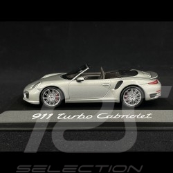 Porsche 911 type 991 Turbo Cabriolet 2014 grise 1/43 Minichamps WAP0205600E