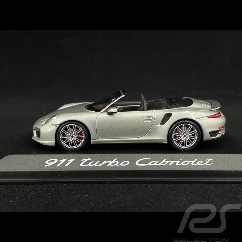 Porsche 911 type 991 Turbo Cabriolet 2014 grau 1/43 Minichamps WAP0205600E