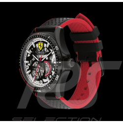 Ferrari Automatic Watch Black Leather / Red Silicone FE0830837