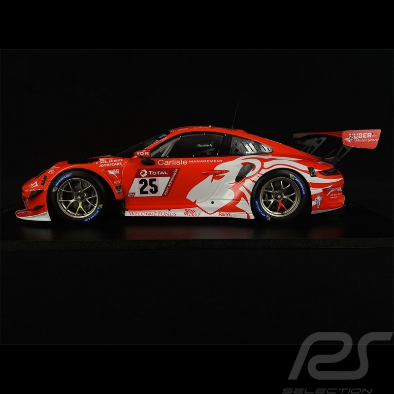 Exemplar Nr. 1 / 300 Porsche 911 GT3 R Type 991 n° 25 Sieger 24H Nürburgring 2020 1/18 Spark 18SG046