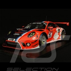 Copy n° 1 / 300 Porsche 911 GT3 R Type 991 n° 25 Vainqueur 24H Nürburgring 2020 1/18 Spark 18SG046