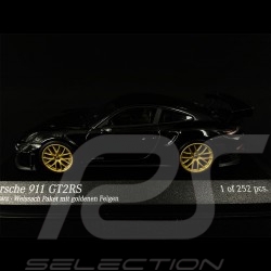 Porsche 911 GT2 RS Black - Gold 1/43 Minichamps 410067291