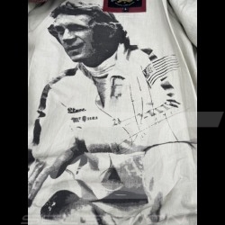 Veste Cuir Steve McQueen 24H Du Mans Scott Rouge - Homme