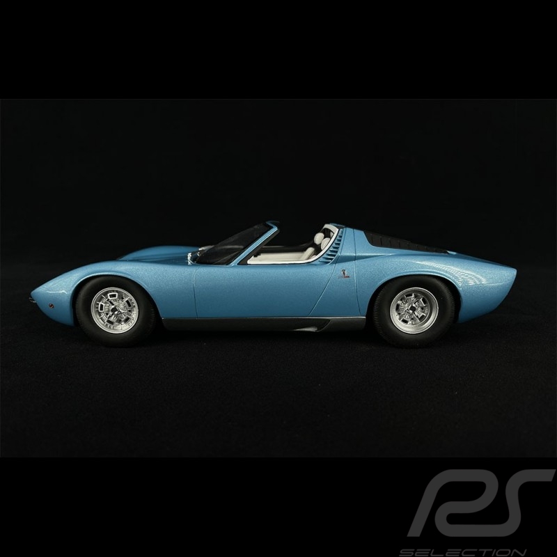 Lamborghini Miura P400S Roadster 1968 Azure Blue 1/18 GT Spirit GT324