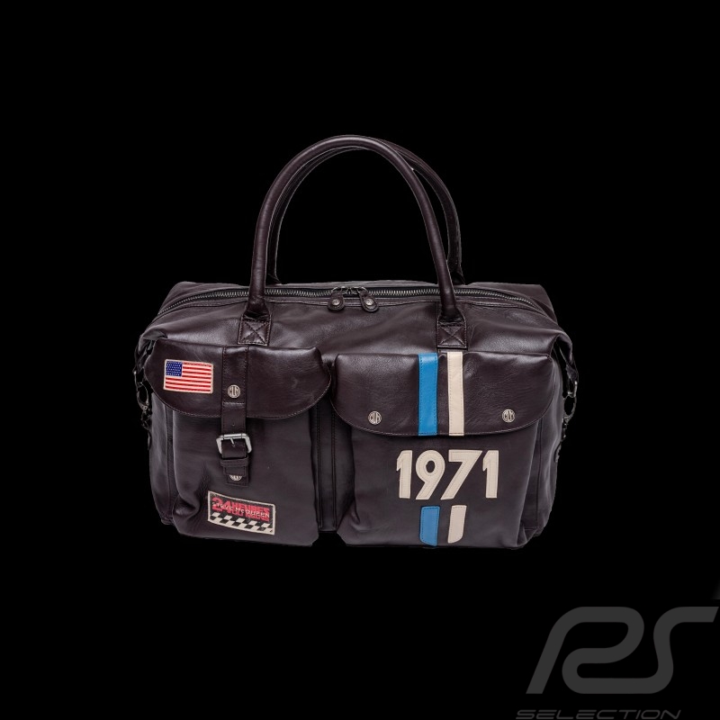 Très Grand Sac Cuir Steve McQueen 24H Du Mans Dean Marron Très Grand Sac Cuir Steve McQueen 24H Du Mans Dean Marron