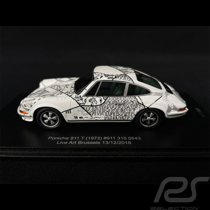 Porsche 911 T 1973 Live Art Brussels 13/12/2018 1/43 Spark SP257