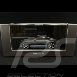 Porsche 911 Carrera 4S Type 992 2020 Noir mat / Bandes Martini 1/43 Spark WAP0201110NCRM