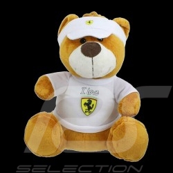 Peluche Ours Teddy Bear Plüschbär Scuderia Ferrari Blanc White Weib
