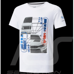 BMW Motorsport T-Shirt by Puma Graphic Car weiß - Herren 531194-02