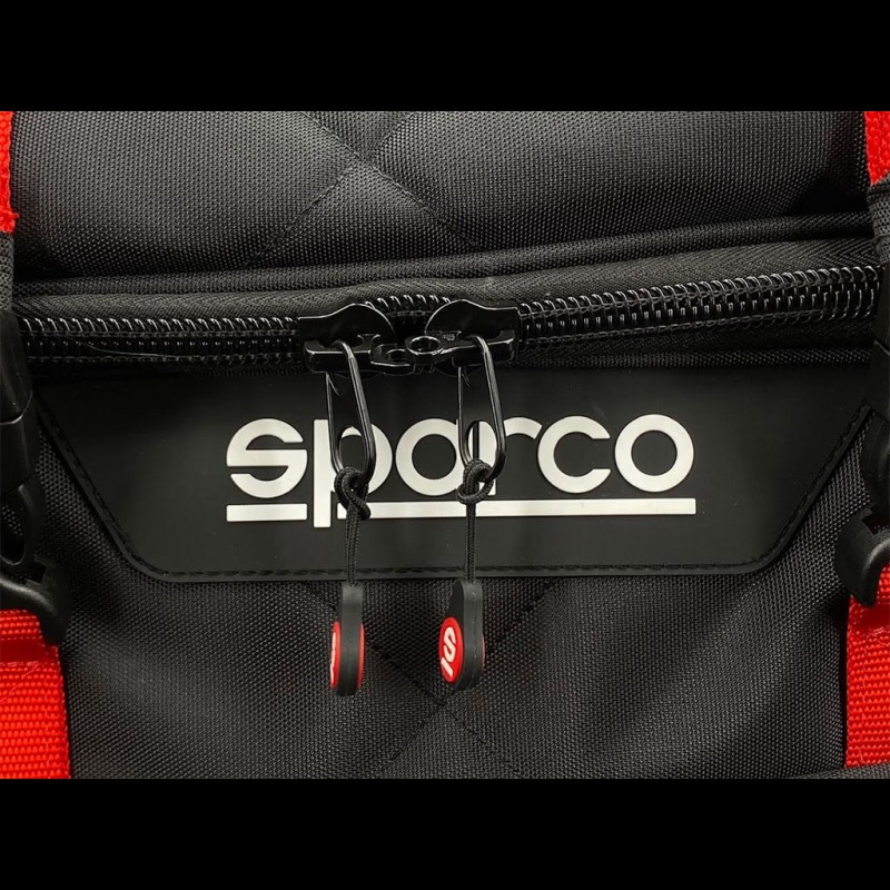 Sac De Voyage Roulant Sparco Martini Racing 48L - Noir Et Rouge - Neuf, Licence Officielle