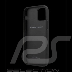 Ferrari hardcase iPhone 12 Pro (6.1") Leather Black FEODIHCP12MDG