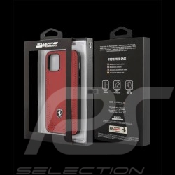 Ferrari Hülle iPhone 12 Pro (6.1") Leder Rot FEOGOHCP12MRE
