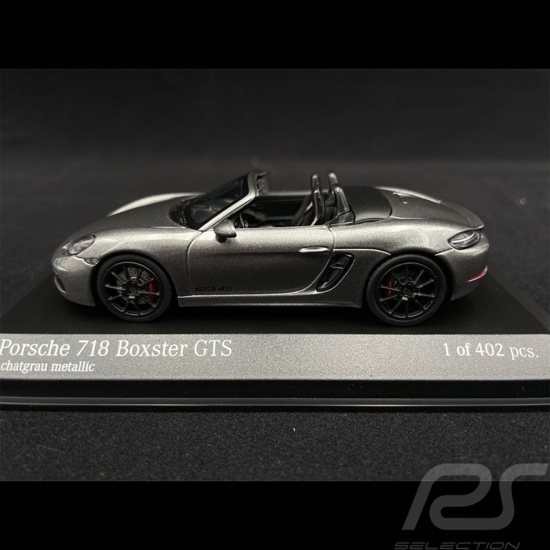 Porsche 718 Boxster GTS Type 982 2020 Gris Agate Métallique 1/43 Minichamps 410069100