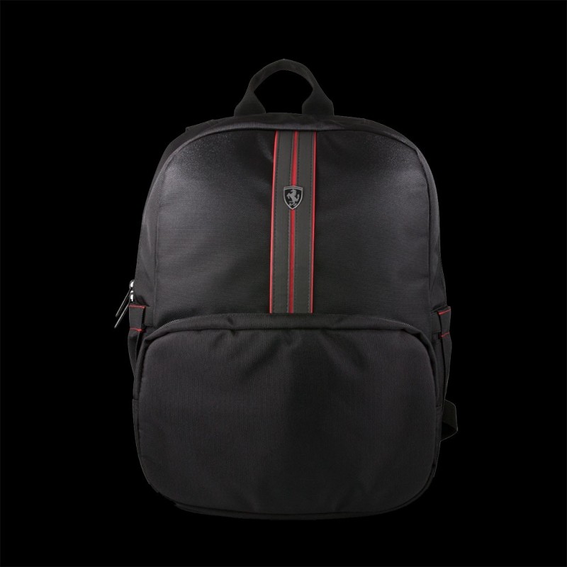 Sac à Dos Ferrari Purosangue Neuf - Cuir Noir Authentique - Édition Limitée Italie - 48x38x20 Cm