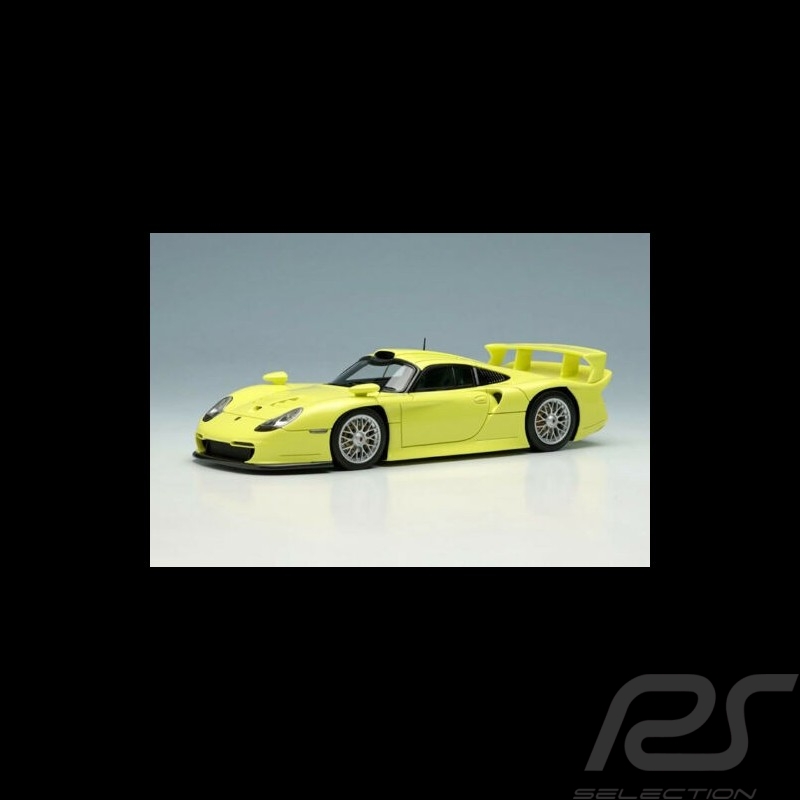 Porsche 911 GT1 Evo Street Version 1997 Jaune Pastel 1/43 Make Up Vision EM554D