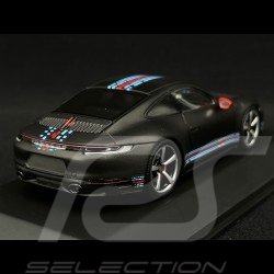 Porsche 911 Carrera 4S Type 992 2020 Black Matt / Martini Bands 1/43 Spark WAP0201110NCRM