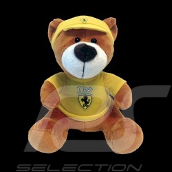 Peluche Plüschbär Teddy Bear Ours Scuderia Ferrari Jaune Yellow Gelb