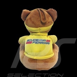 Peluche Plüschbär Teddy Bear Ours Scuderia Ferrari Jaune Yellow Gelb