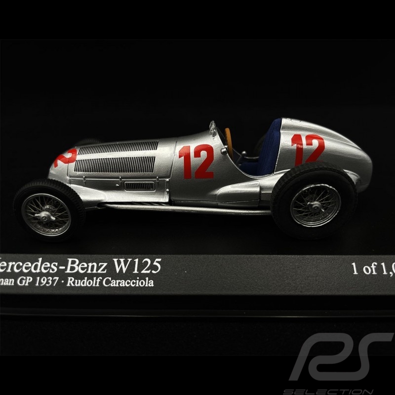Mercedes - Benz W125 Daimler n° 12 Vainqueur Winner Sieger GP d'Allemagne 1937 1/43 Minichamps 400370012