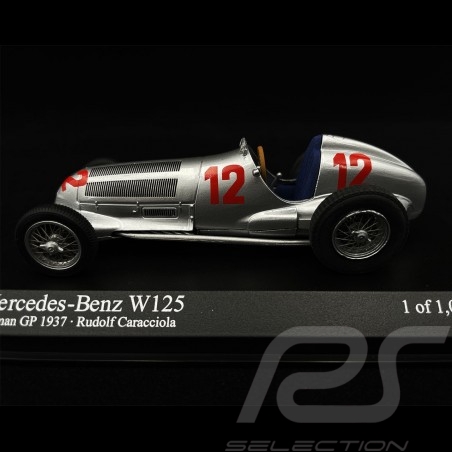 Mercedes - Benz W125 Daimler n° 12 Vainqueur Winner Sieger GP d'Allemagne 1937 1/43 Minichamps 400370012