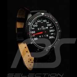 Porsche 911 Turbo 3.3 speedometer Watch black case / black dial / white numbers